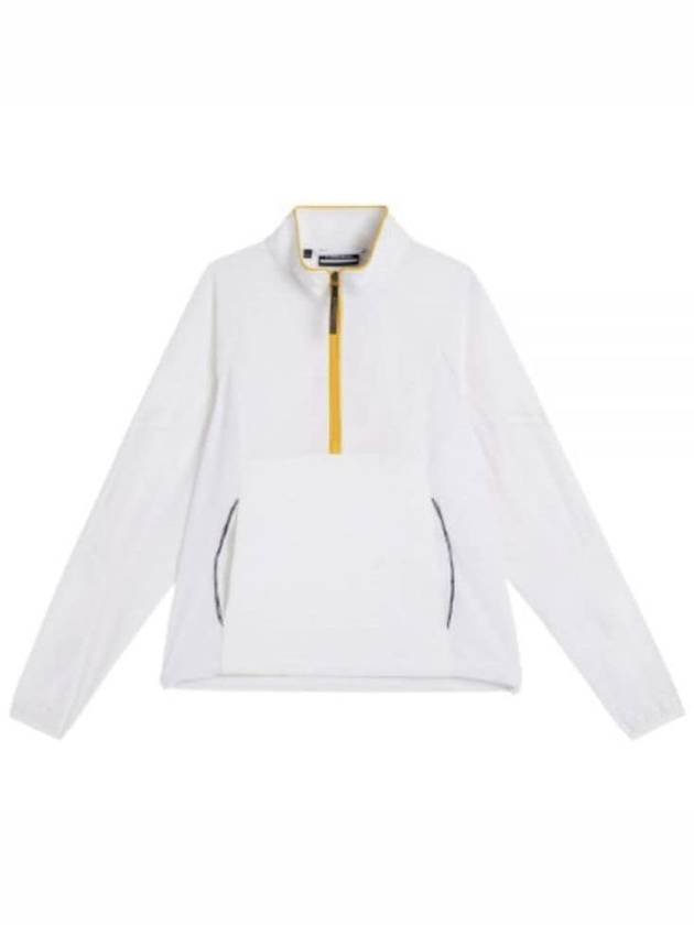 Cash Half Zip Track Long Sleeve T-Shirt White - J.LINDEBERG - BALAAN 2