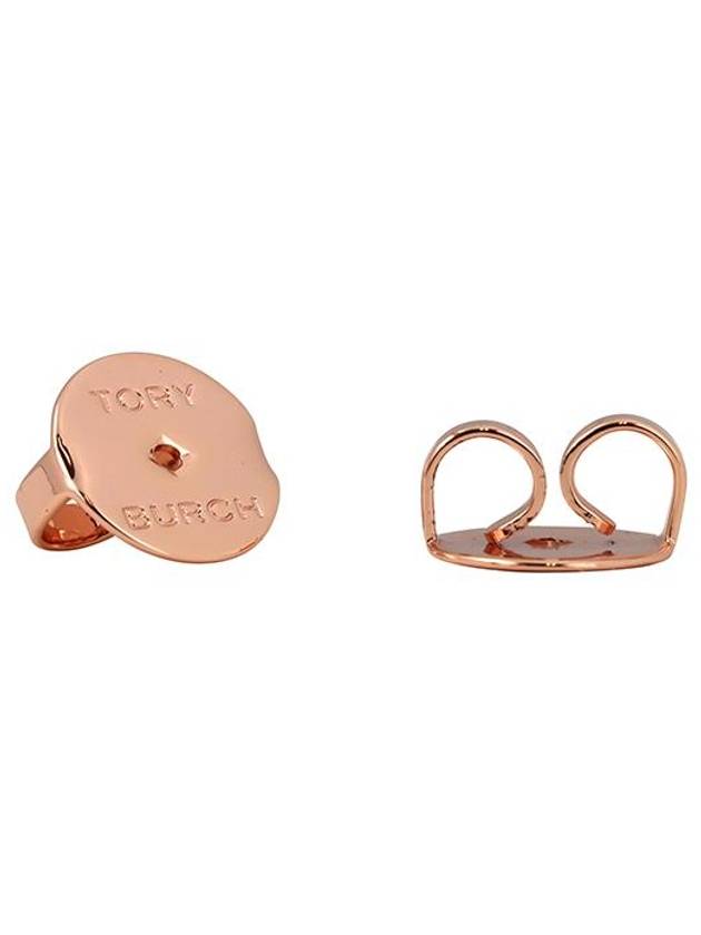 Miller Crystal Stud Earrings Rose Gold - TORY BURCH - BALAAN 5