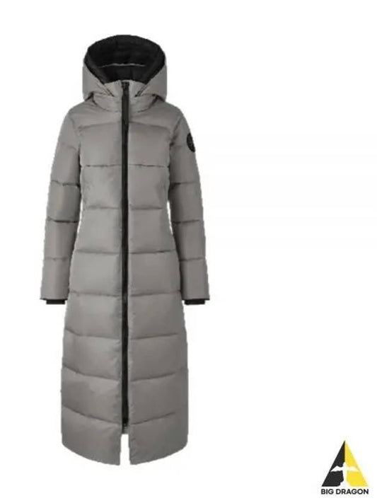 Mystique Satin Long Parka Padding Willow Grey - CANADA GOOSE - BALAAN 2