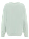 Logo Crew Neck Sweatshirt Aqua Form - GANNI - BALAAN 3