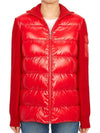 Padded Wool Cardigan Red - MONCLER - BALAAN 3