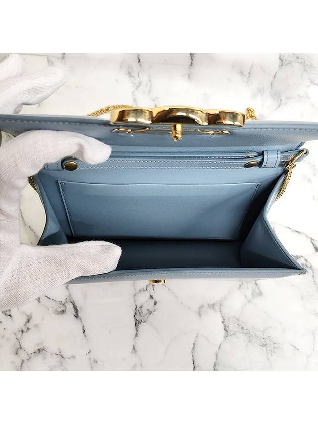 Soiree Shiny Calfskin Cluth Bag California Blue - CELINE - BALAAN 9