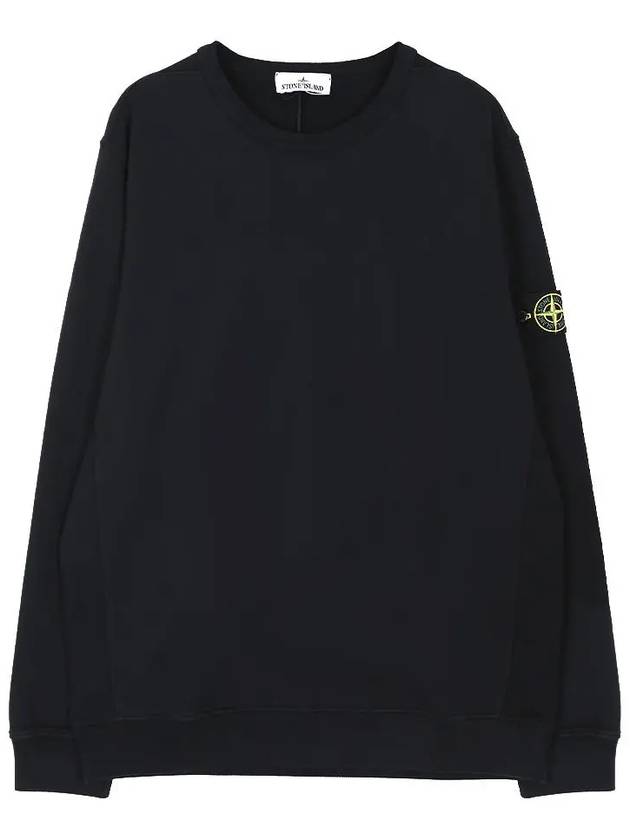 Wappen Patch Crew Neck Cotton Sweatshirt Navy - STONE ISLAND - BALAAN 2