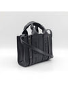 Woody Logo Calf Leather Mini Tote Bag Black - CHLOE - BALAAN 4