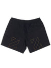 Diag logo swim shorts black - OFF WHITE - BALAAN.