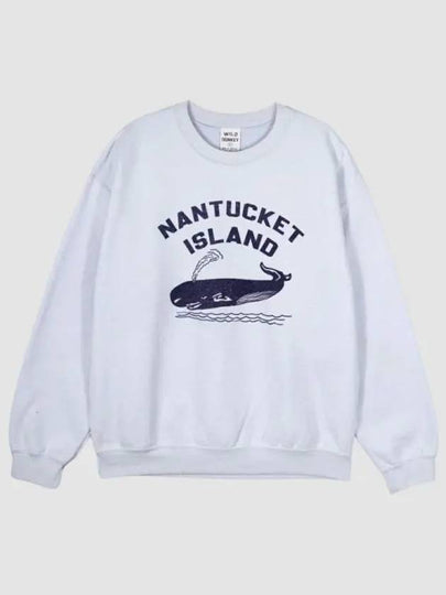 Nantucket Graphic Extra Strong Washed Sweatshirt Washed Sky - WILD DONKEY - BALAAN 2