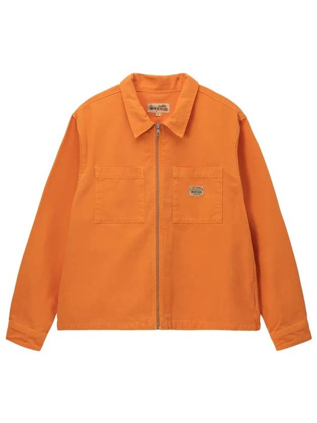 Washed canvas zipup shirt jacket 1110264 - STUSSY - BALAAN 1