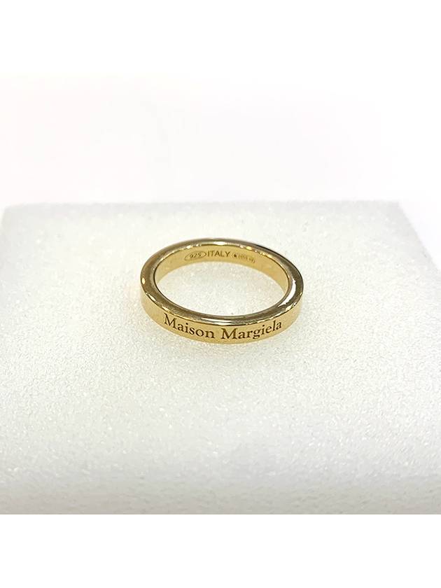 Engraving Logo Palladium Ring Gold - MAISON MARGIELA - BALAAN 4