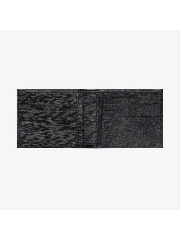 Gancini Half Wallet Black - SALVATORE FERRAGAMO - BALAAN 3