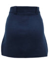 Navy Wool Mini Skirt - GANNI - BALAAN 2