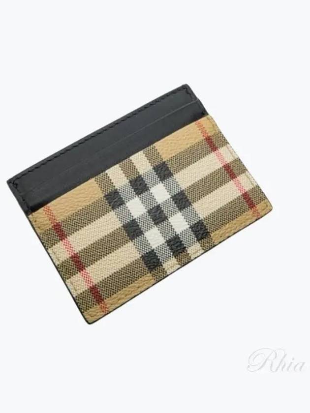 Vintage Check Card Wallet Beige - BURBERRY - BALAAN 2