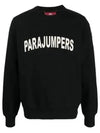 Caleb Logo Print Cotton Sweatshirt Black - PARAJUMPERS - BALAAN 2