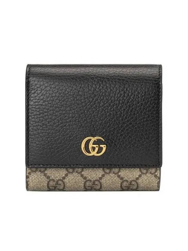 GG Marmont Medium Leather Card Wallet Black - GUCCI - BALAAN 2