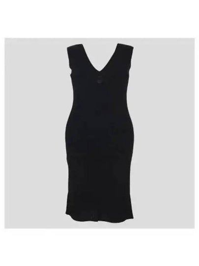 Women's Sleeveless Midi Dress Black - MONCLER - BALAAN 2