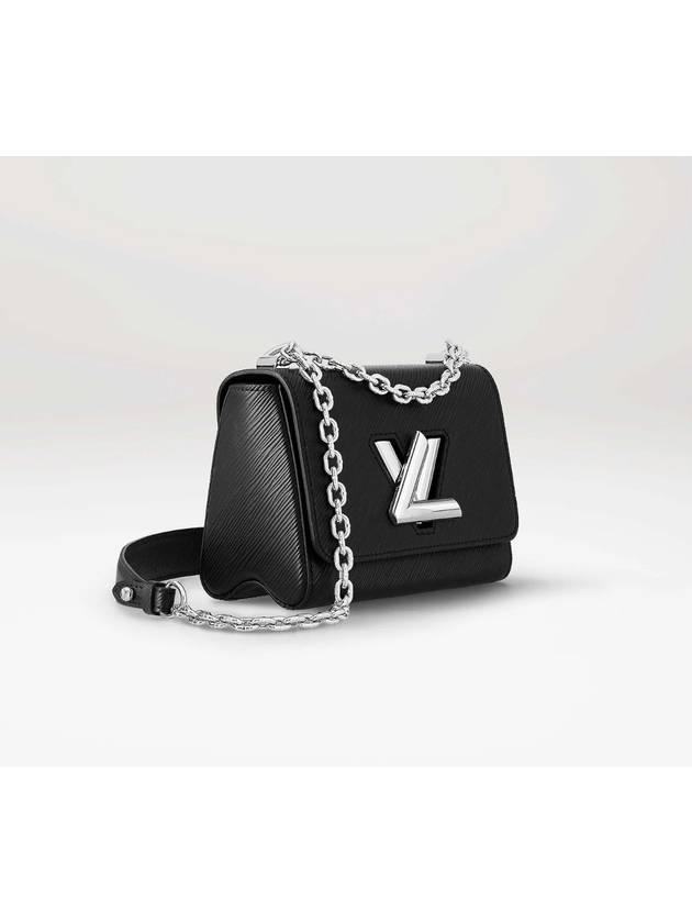 24 Years Women s Twist PM Silver Chain Mini Bag Cross Black 21118 - LOUIS VUITTON - BALAAN 2