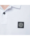 Pique Stretch Cotton Short Sleeve Polo Shirt White - STONE ISLAND - BALAAN 3