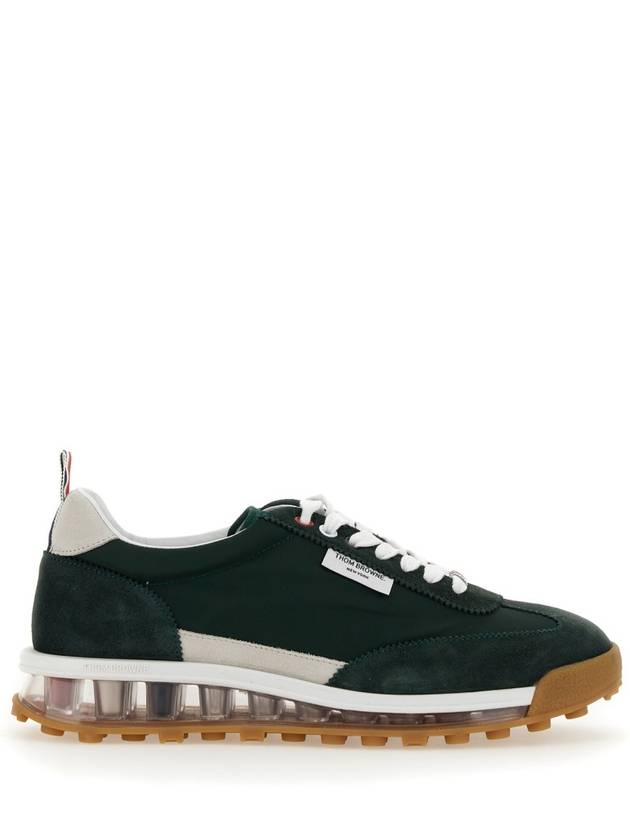 Clear Sole Tech Runner Low Top Sneakers Green - THOM BROWNE - BALAAN 3