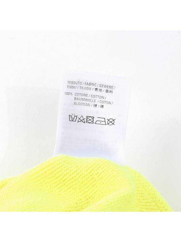 Crew Logo Print Oversized Hoodie Yellow - BALENCIAGA - BALAAN 8