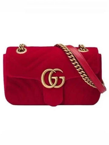 Marmont Velvet Women s Shoulder Bag 271309 - GUCCI - BALAAN 1