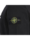 Men's Waffen Patch OLD Treatment Cotton Hoodie Black - STONE ISLAND - BALAAN 9