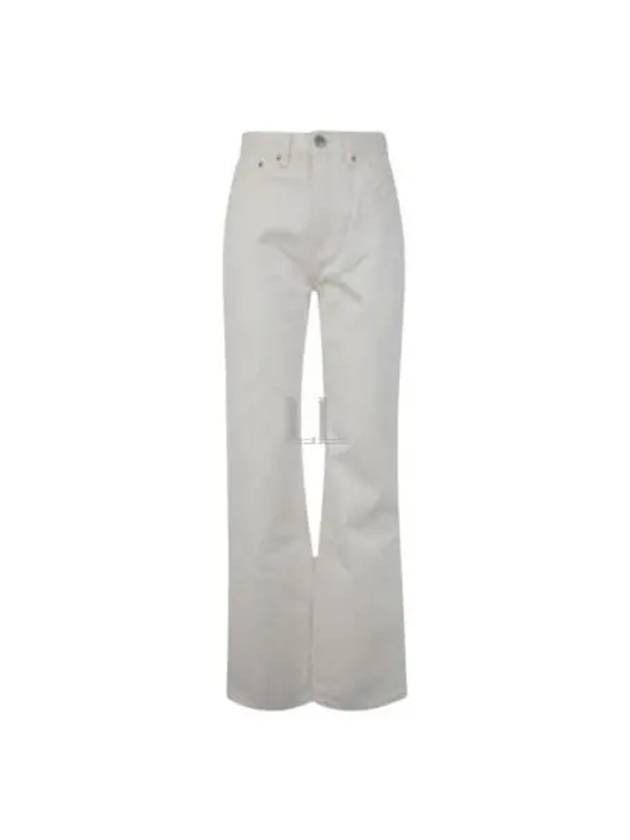 Cotton Straight Jeans White - AMI - BALAAN 2