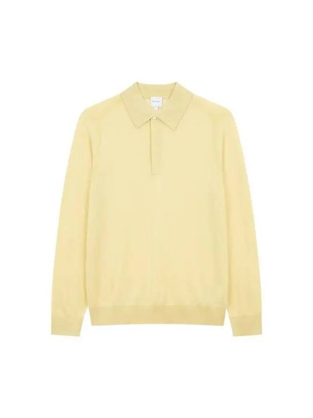 Hidden button wool polo knit yellow 271827 - PAUL SMITH - BALAAN 1