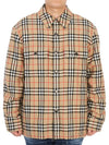 Vintage Check Wool Cotton Over Long Sleeve Shirt Archive Beige - BURBERRY - BALAAN 2