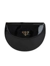 Logo Plaque Leather Cross Bag Black - PRADA - BALAAN 2