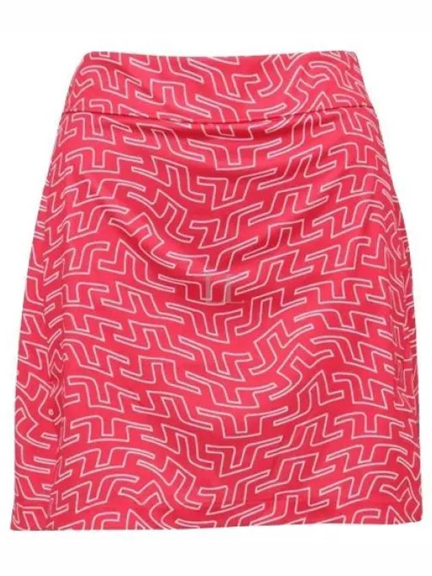 Women's Amelie Print Skirt Pink - J.LINDEBERG - BALAAN 2