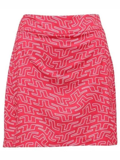 Women's Amelie Print Skirt Pink - J.LINDEBERG - BALAAN 2