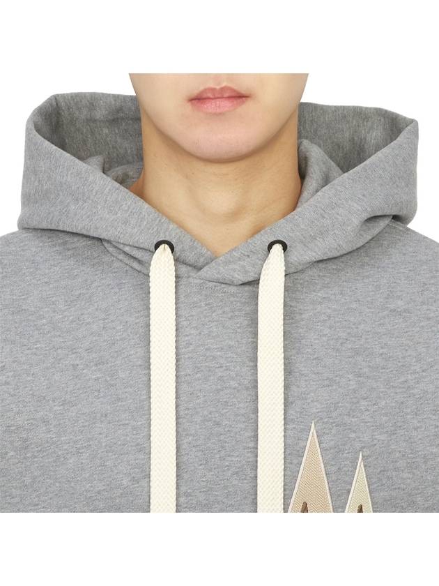 Grenoble Mountain Logo Hood Gray - MONCLER - BALAAN 6