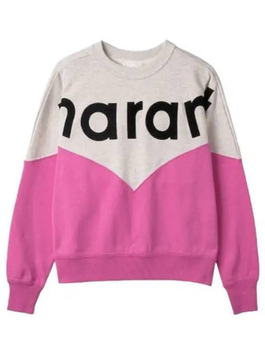 Houston logo sweatshirt pink multicolor - ISABEL MARANT - BALAAN 1