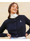 Women's Crop Cardigan Navy - ROYAL CLUB HOLIDAY - BALAAN 1