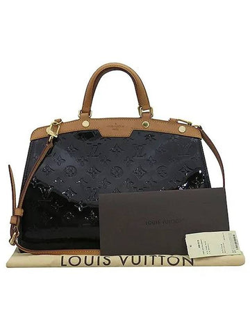 M91619 Monogram Vernis Amarante Brea MM Tote Bag Shoulder Strap 2WAY - LOUIS VUITTON - BALAAN 1