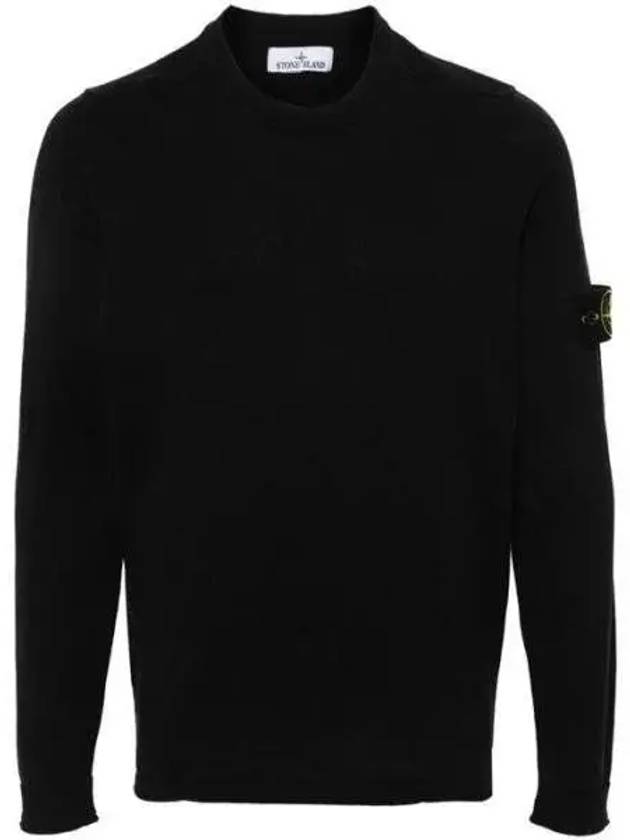 24SS 8015532B9 Wappen patch crew neck knit 8015532B9 A00 1009001 - STONE ISLAND - BALAAN 1