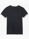 Bumpy Contrast Re-Edition Short Sleeve T-Shirt Black - COURREGES - BALAAN 3