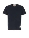 Men's Side Slit Relaxed Short Sleeve T-Shirt Navy - THOM BROWNE - BALAAN 2