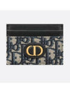 30 Montaine 5 Slot Oblique Jacquard Card Wallet Blue - DIOR - BALAAN 2