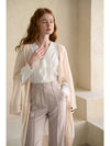 Caisienne Split Sleeve Long Cardigan_Ivory - CAHIERS - BALAAN 3