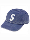 Pigmented Canvas S Logo 6 Panel Cap Navy SS23H117 - SUPREME - BALAAN 1