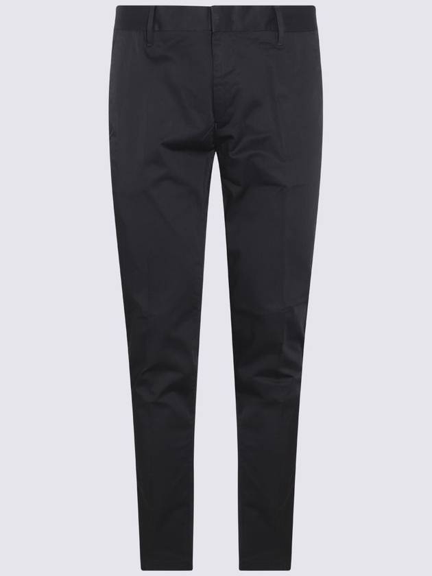 23 fw Black Cotton Blend Pants 8N1P151NJ7Z0999 B0480548822 - EMPORIO ARMANI - BALAAN 2