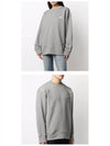 Face Patch Sweatshirt Light Grey Melange - ACNE STUDIOS - BALAAN 5