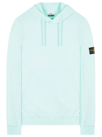 Wappen Patch Brushed Cotton Fleece Hoodie Light Green - STONE ISLAND - BALAAN 2