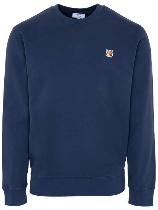 Fox Head Patch Regular Sweatshirt Midnight Blue - MAISON KITSUNE - BALAAN 2