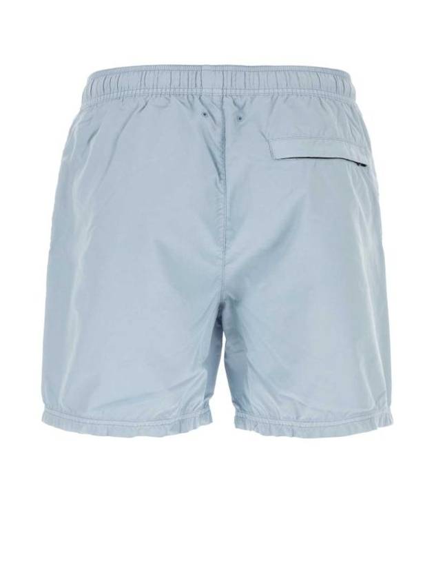 Brushed Cotton Swimming Shorts Light Blue - STONE ISLAND - BALAAN 1