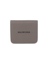 Logo Coin Pocket Flap Half Wallet Medium Grey - BALENCIAGA - BALAAN 1