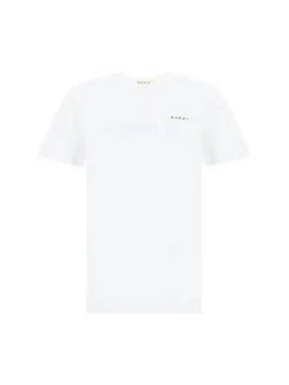 Logo Cotton Short Sleeve T-Shirt White - MARNI - BALAAN 2