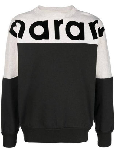 Howley Two Tone Logo Sweatshirt Faded Black - ISABEL MARANT - BALAAN 1