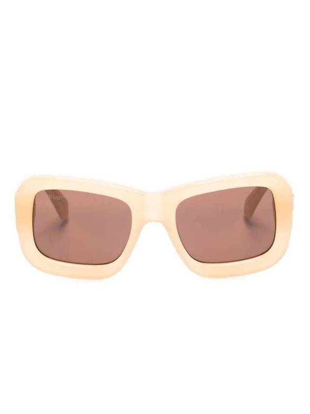 Verona square frame sunglasses OERI091F23PLA0011764 - OFF WHITE - BALAAN 1