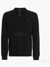 Embroidered Logo Slim Fit Polo Shirt Black - POLO RALPH LAUREN - BALAAN 2